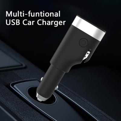 China Christmas Gift Mobile Phone Metal Dual USB Car Phone Charging Charger For Iphone Car Charger For Android USB Aluminum Adapter for sale