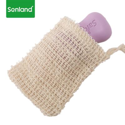 China Eco-Friendly Custom Made Organic Canvas Soap Saver Natural Jute Household Sisal Sack Pouch for sale