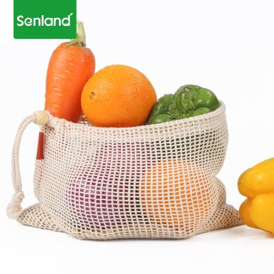 China Buying Low Price Large Grid Cotton Mesh Bag Large Grid Eco-friendly Eco-Friendly Customized Wooden Buckle Wholesale Low Price for sale