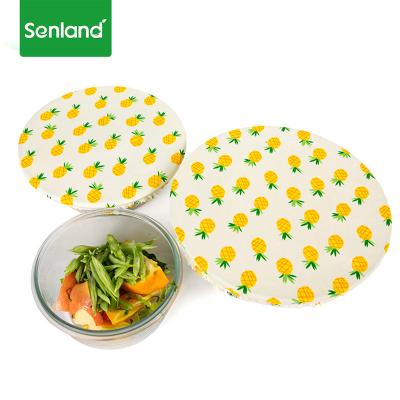 China Eco - Friendly Reusable Washable Organic Cotton Cloth Food Bowl Cover Sustainable for sale