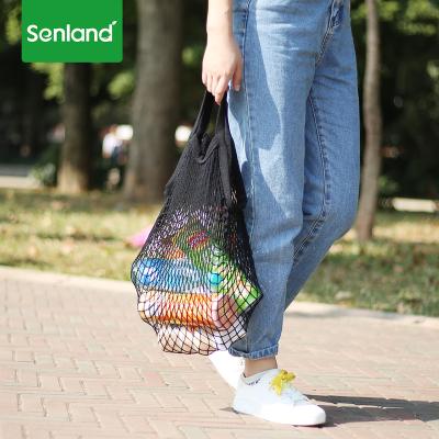 China Cheap Price Eco - Friendly Reusable Mesh Tote Net Customer Shopping Bag Summer for sale