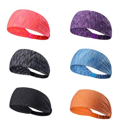 China Sweat Absorbent Gym Workout Fabric Seamless Cotton Sports Elastic Headband Non Slip for sale