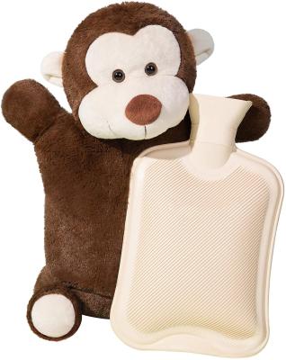 China Regular hot water bottle with animal cover for sale