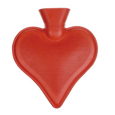 China 1 liter water bottle hot chinese offer colorful customer 1 liter rubber BS heart shape hot water bottle for sale