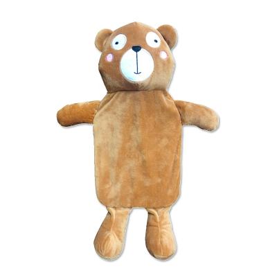 China Rubber hot water bag small size rubber hot water bag 1 liter and hot teddy bear water bottle cover for sale