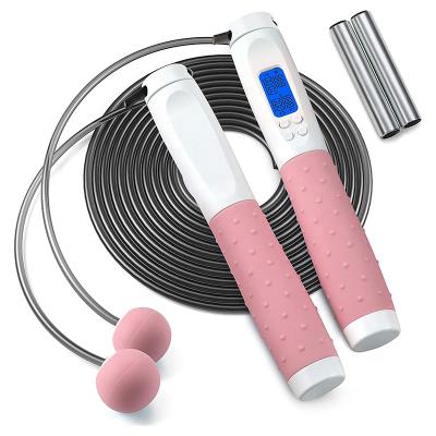 China Fitness Exercise Training Digital Adjustable HD Screen Jump Rope Length Jump Rope Digital Jump Rope for sale