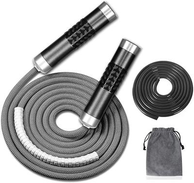 China High Quality Fitness Custom Professional Aluminum Workout Handle Logo Logo Jump Rope Jumping Adjustable Aluminum Jump Rope for sale