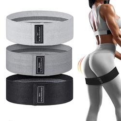 China Polyester Fabric Factory Fitness Private Label Hip Circle Fabric Elastic Resistance Band Set For Exercise for sale