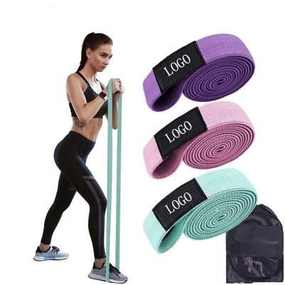 China Long Latex Fabric Yoga Latex Fitness Resistance Bands Full Body Elastic Workout Stretch Resistant Fitness Bands for sale