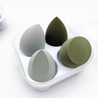 China Free Washable Latex Powder Puff Egg Facial Storage Box Set Super Soft Blender Beauty Makeup Sponge for sale