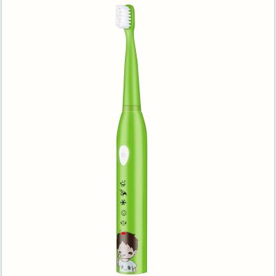 China Waterproof ABS+ Silicone USB Charging Ultrasonic Toothbrush Soft Stiffens Sonic Electric Toothbrush For Kids for sale