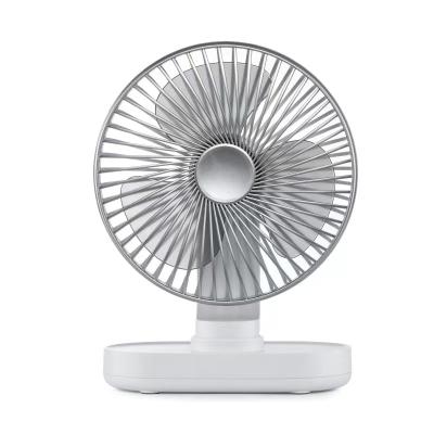 China New Style 4 Gears Double Adjustment Deluxe Battery Operated Desktop USB Fan Rechargeable Portable Air Cooling Fan for sale