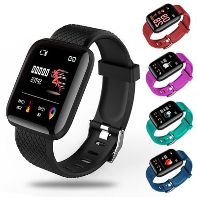 China Hot Selling Touch Screen 116 Plus Colorful Wristband Fitness Sports Blood Pressure Band Wrist Smart Watch Smart Watch for sale