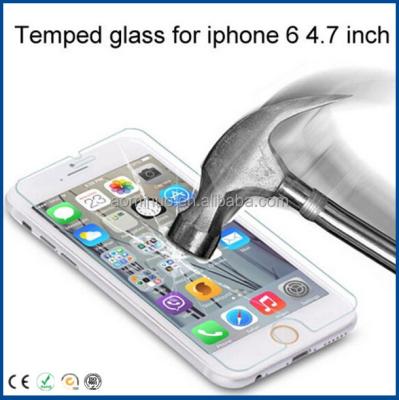 China 2015 Mobile Phone Factory Direct Accessory 9H 0.33MM Tempered Glass Screen Protector For iPhone 6 6 7 4.7 inch for sale