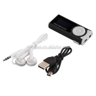 China Mini 1.3 inch voice recorder promotion clip MP3 music player with LED light mp3 player quran mp3 player en venta