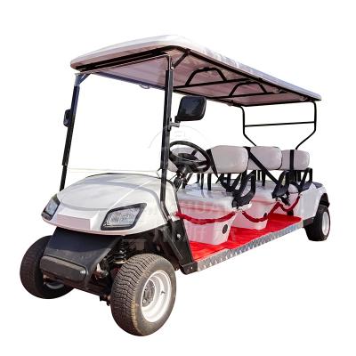 China 6 Seater 4 Wheeled Electric Sightseeing Bus Club Golf Cart For Outdoor Playground 3500*1200*1900mmH zu verkaufen