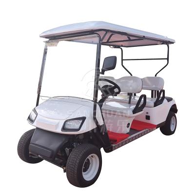 Китай High Quality Outdoor Playground 4 Seat Sanchuan Club Car Guided Electric Golf Cart продается