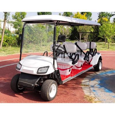 China China Manufacturer Electric Tourist Attraction Bus Car 6 Seater Classic Golf Cart For Amusement Park 3500*1200*1900mmH for sale