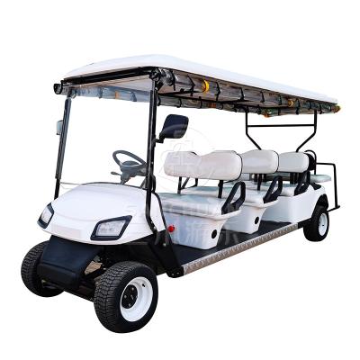 중국 Sanchuan 8 Passenger Electric Drive Clubcar Golf Car 4700*1200*1900mmH 판매용