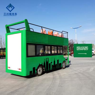 China Cheap Price Double Decker Electric Tourist Shuttle Bus for Kids and Adults 5390*1710*3060mmH for sale