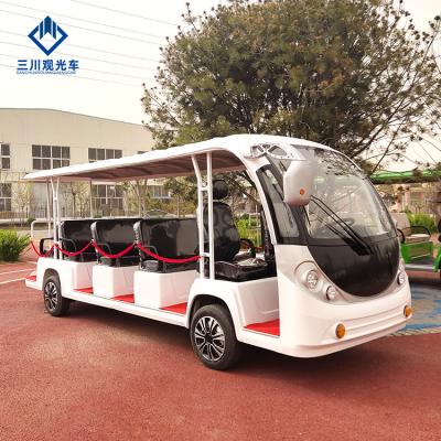 China Sanchuan Car Shuttle 4Wheel Electric Sightseeing Car And Scenic Bus 3980*1550*2020mmH for sale