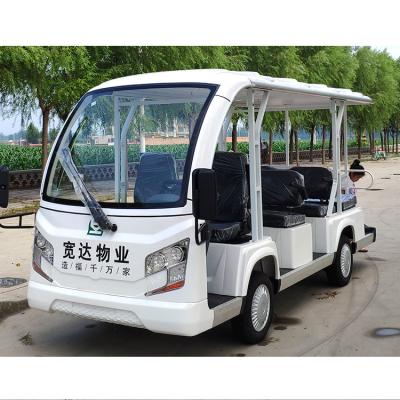 중국 Custom Tourist Shuttle Electric Sightseeing Car For Outdoor Playground 4350*1550*2020mmH 판매용