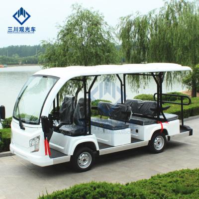 China 11 Passenger Scenic Tourist Electric Sightseeing Car For Sale 4350*1550*2020mmH for sale