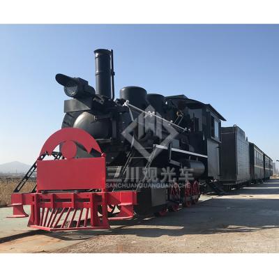 China ALLOY factory price amusement park equipment scenic area ride steam track train diesel locomotive for sale à venda