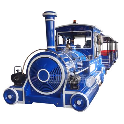 중국 42 People Diesel Tourist Trackless Dotto Train 28 Locomotives Passenger Amusement Park Ride Attraction Price 판매용