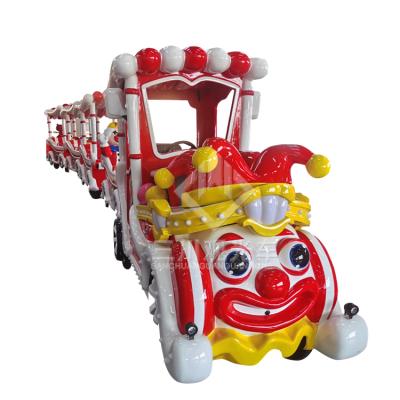 China China Manufacturer Indoor Clown Kids Battery Electric Power Clown Mall Trains For Mall 15 Seats en venta