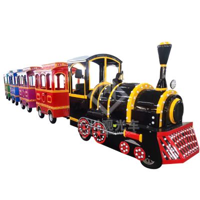 China Customized Amusement Park Ride Amusement Watt Mini Express Electric Train For Kids Park 24 Seats for sale