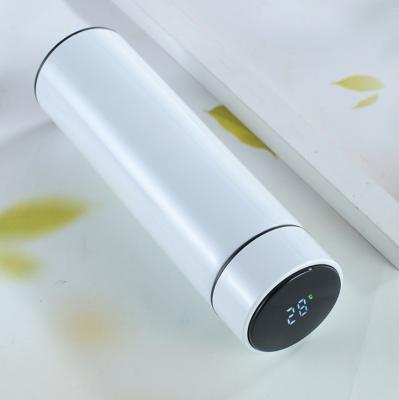 China Disposable 500ml Touch Sensor Led Smart Digital Stainless Steel Vacuum Thermos With Led Temperature Flask for sale