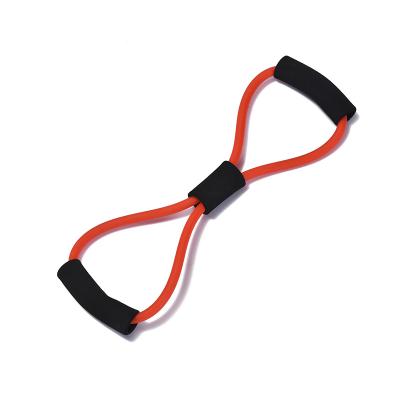 China Portable Eco-friendly Multifunctional Tension Forming 8 Shape Fitness Pull Rope for sale