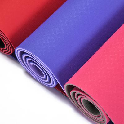 China Custom Logo Print NBR Yoga Waterproof Washable Durable Anti-Slip Moisture Proof Pad For Fitness Pilates Gym for sale