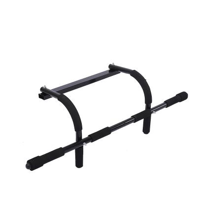 China Wholesale Durable Home Door Frame Multi Handle Multifunctional Wall Pull Up Bar Steel Pipe Black Durable Bodybuilding Fitness 94*30*30cm for sale