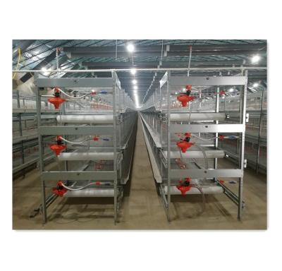 China Chicken Cage Equipment Poultry Farming Battery Full Automatic Chicken Cage 4 Layers Hot Galvanized for sale