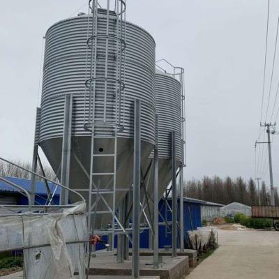 China Farms Automatic Chicken Feed Silo For Poultry OEM Galvanized 10 Ton Feed Storage Silo For Poultry Farm for sale