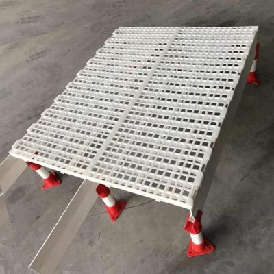 China Easily Assembled Plastic PP Raw Material Floor Slat Broiler Farm Poultry Flooring System Slat Floor For Chicken Cage for sale