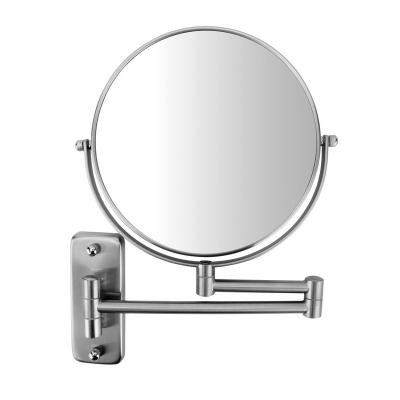 China Magnification Lighten Smart Makeup Mirror Round Led Bath Mirror 8X Magnification Mirror Bathroom Mirror for sale