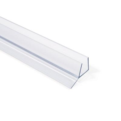 China Soft Frameless Glass Shower Door Seal With Wipe Weather Sealing Strips for sale