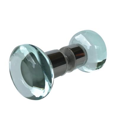 China Modern Cylindrical Glass Shower Door Knob Door Hardware Bathroom Door Handle for sale