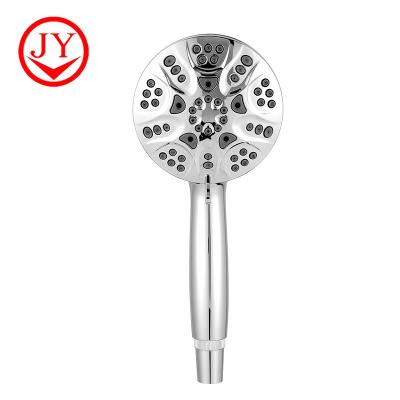 China Without Slide Bar High Pressure ABS Chrome 6 Function Adjustable Handheld Shower Head for sale