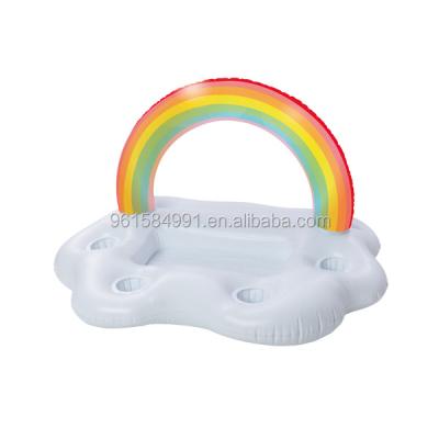 China Sustainable Custom Inflatable rainbow drink floating bar for sale