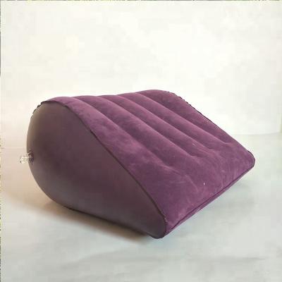 China Inflatable Flocked inflatable wedge pillow leg rest pillow for sale