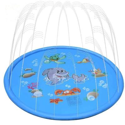 China Inflatable Outdoor water spray play mat for kids for sale