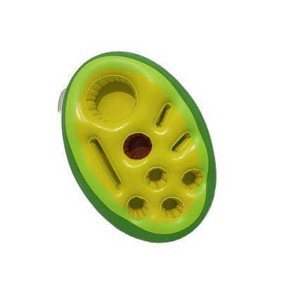 China Sustainable Custom inflatable avocado pool float drink holder for pool&hot tub for sale