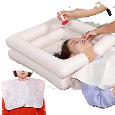 China Sustainable Large Inflatable portable hair sink with drain for sale