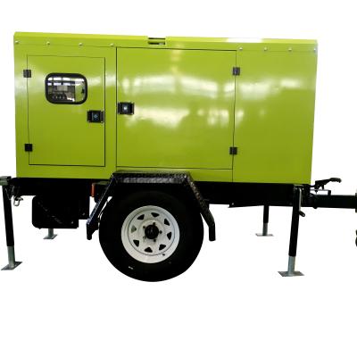 China CE ISO Approved Super Silent 60KVA Diesel Generator Set With 4 Wheel Trailer 60GF for sale