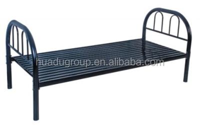 China Modern Bedroom Furniture Metal Frame Strong Cheap Steel Bed , Steel Bed In Dorm Beds for sale