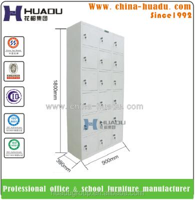 China (Size) China Good Quality Adjustable 18 Door Staff Lockers Small Metal Lockers With ISO9001 HDC43 for sale